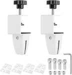 PATIKIL 2 Pcs 1/8" to 1/2" Adjustable Desk Divider Partition Clips, Aluminum by PATIKIL