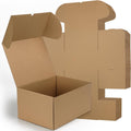 rlavbl 12x9x6 shipping boxes set of 15, brown, main product view