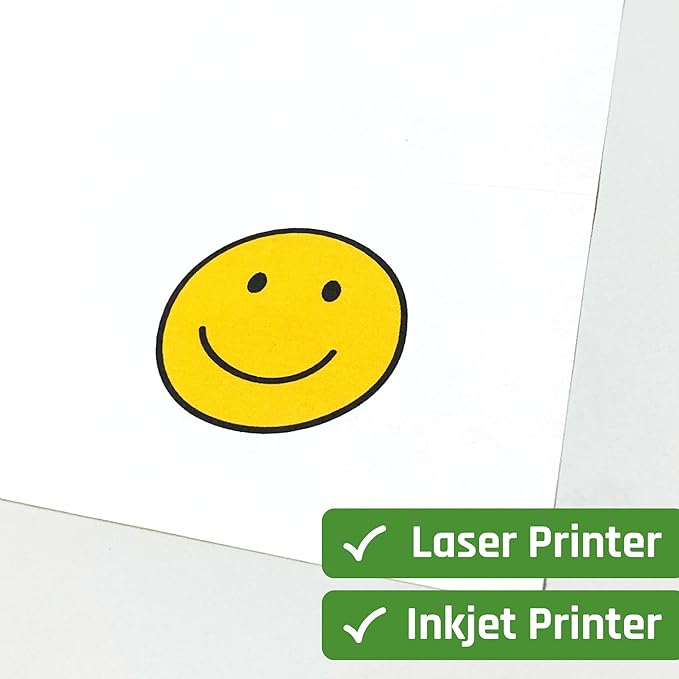 30 Sheets, Printable White Sticker Paper, Laser/Inkjet Printing - Image 9