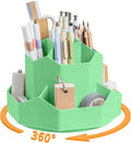 Pencil Pen Holder for Desk, 9 Slots 360 Degree Rotating Desk Organizers by Cayxenful