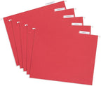 25 Blue Summit Supplies Red Hanging File Folders Letter Size – Durable 11pt - Image 5