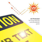 Custom Caution Sign, OSHA Sign, 24x30 Inches, Rust Free .063 Aluminum, Fade - Image 7
