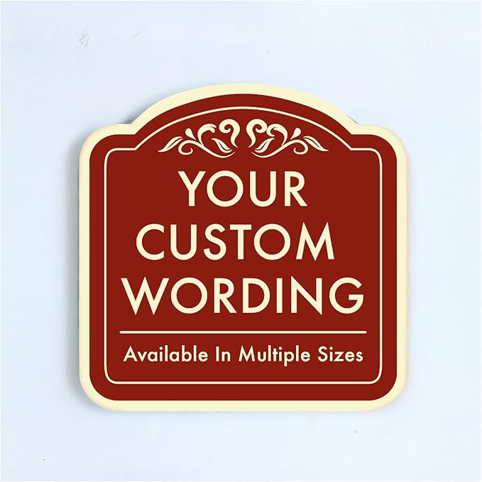 Custom Decorative Outdoor Metal Sign by SpeedyOrders