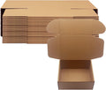 9x7x4 inch shipping boxes pack of 25, brown, main product view