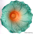Bieye LS26 Lily Flower Blown Glass Lampshade - Image 3