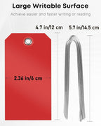 Uniclife 120 Pcs Red Plastic Tags - Image 7