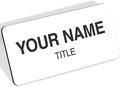 Name Tag, Magnetic White Name Tags, Personalized Name Tags, 1.5x3 Inches by MySignCenter