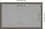 Amanti Art Silver Framed Magnetic Board 27x43 Large Vision Board - Image 4