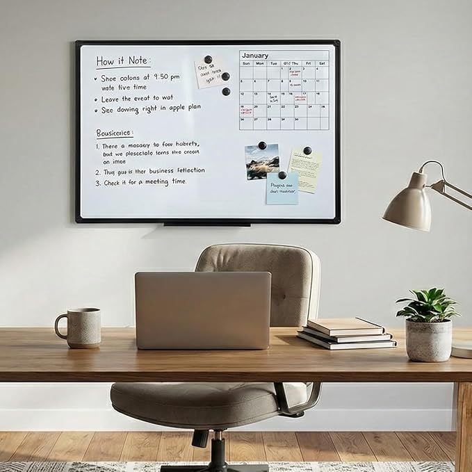 Dry Erase Board for Wall, 48 x 24 Inches Presentation Magnetic Whiteboard - Image 5