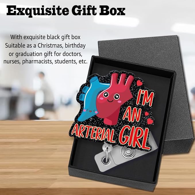 Sixrip I'm an Arterial Girl Retractable Glitter Badge Reel - Image 5