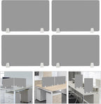 4PCS Desk Dividers Office Partitions, Privacy Desk Panel Protective, Acrylic - Image 6