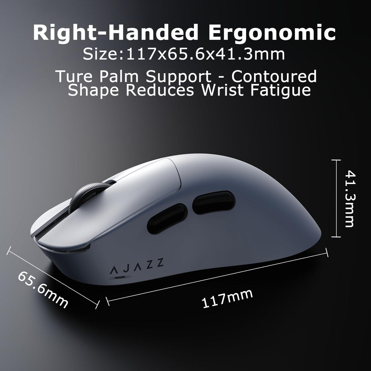 AJ179 V2 Wireless Gaming Mouse, Tri-Mode 2.4G/Bluetooth/Wired, 800mAh Battery...