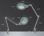 Neatfi XL Bifocal LED Magnifying Lamp, 7-Inch Acrylic Lens, 5D/20D Magnification - Image 7