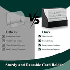 SHIQIKEJIPTY 2 Pack Black Index Card Holder 3 X 5 Note Card Organizer Acrylic - Image 4