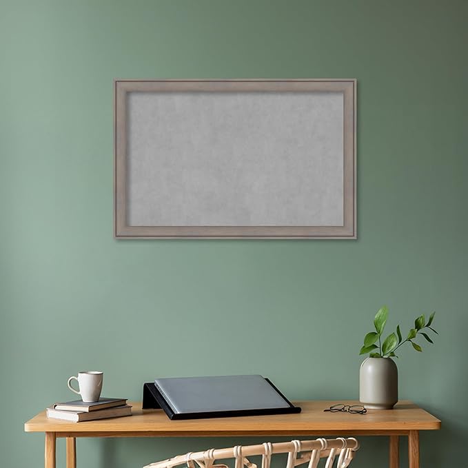 Amanti Art Grey Framed Magnetic Board 23x35 Large Vision Board - Image 5