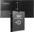 Tashkummy 360 Degree Pivotable Binder, Upgraded 3 Ring Binder 1 inch, Flexible by 360%C2%B0PivotableBinderNotebook