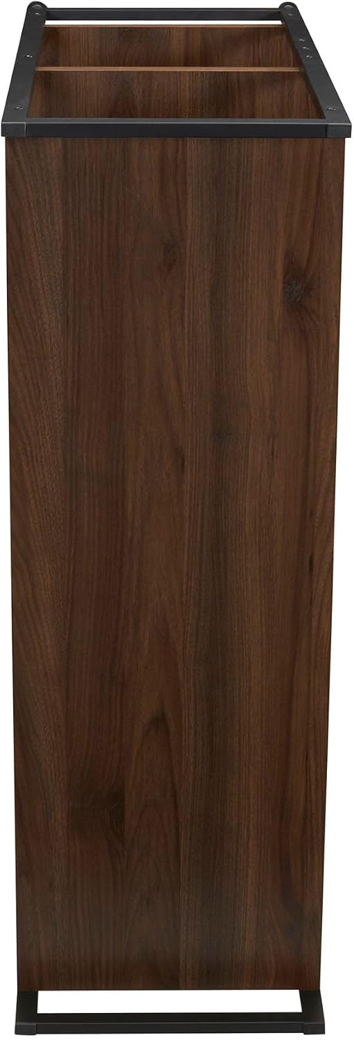 household essentials jamestown wide 3 shelf open storage, side view