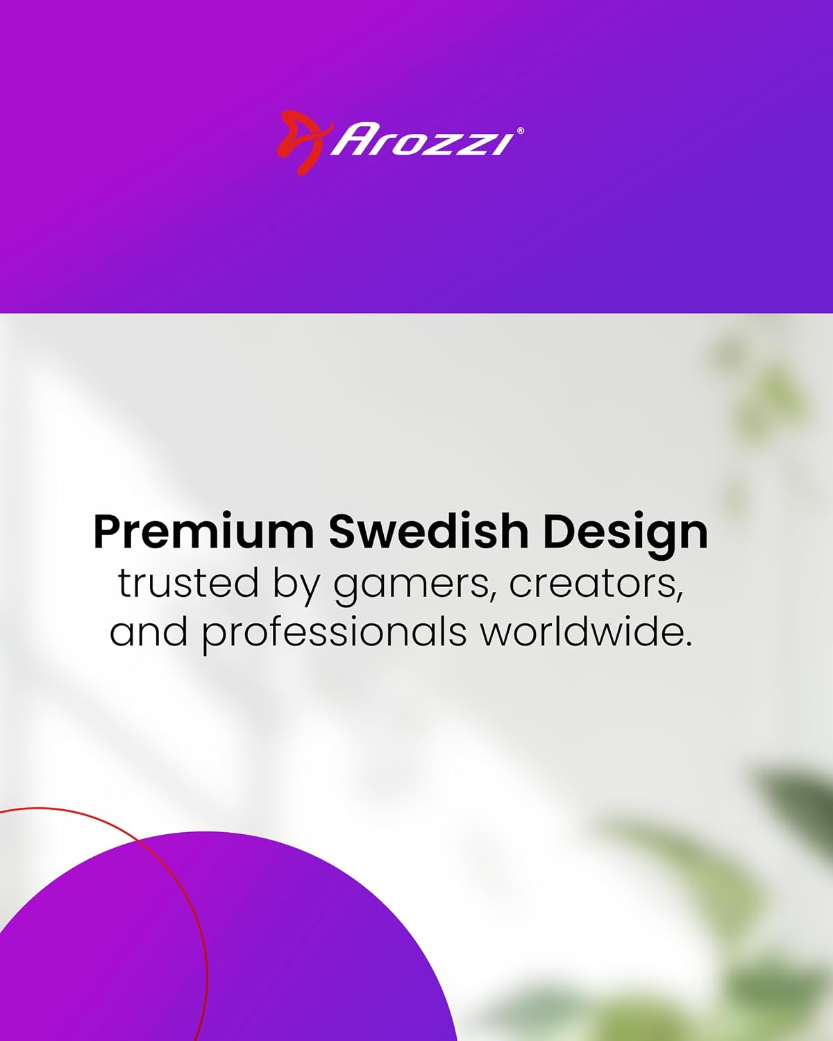 Arozzi Arena Special Edition Ultrawide Curved Gaming and Office Desk with Ful...