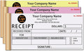 Custom Invoice Book in 3-Part /2-Part Receipt Book by Wasetell