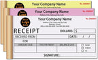 Custom Invoice Book in 3-Part /2-Part Receipt Book by Wasetell