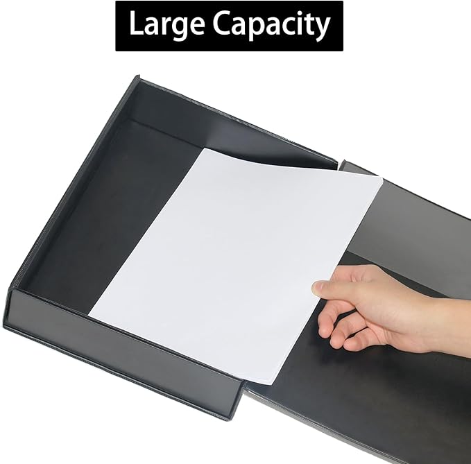 URbantin 6 Pack Foldable A4 Box Files, Plastic Archive Folders, 65mm Spine - Image 6