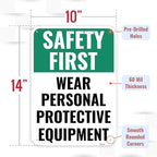 1PC Safety Sign, 14 x 10 Inches - Image 2