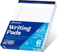 WritePads Legal Pad 8.5 x 11 Note Pad, Wide Ruled Writing Pad, 50 Sheets Per Pad by WritePads