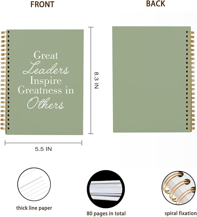 OXW Sage Green Notebooks for Work, Employee Appreciation Gifts, Leadership - Image 5