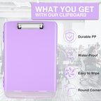 Sooez Clipboards with Storage, High Capacity Clip Boards 8.5x11 with Storage - Image 4
