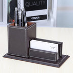 KINGFOM PU Leather Desk Organizer and Accessories, Pencil Holder - Image 7