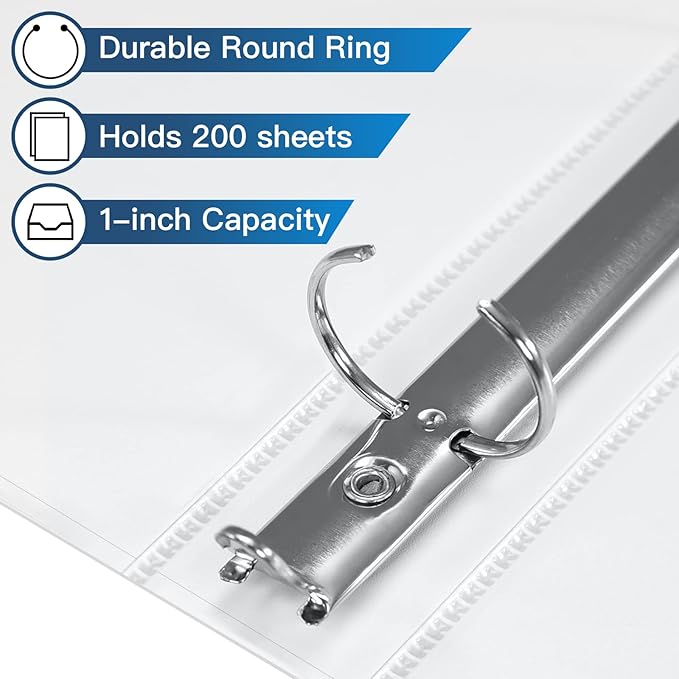 Basic 3 Ring Binder -1 or 1/2'' Binders - Image 3