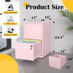 SteeLoong 2 Drawer File Cabinet - Image 3