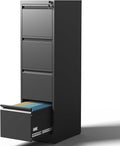 OPTYMIRA 4 Drawer Metal File Cabinet by OPTYMIRA