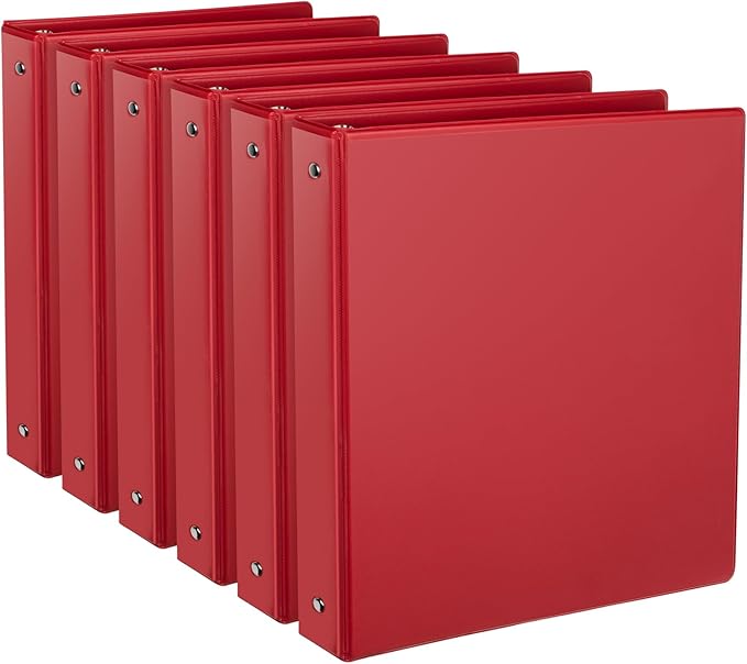 CIXILDTS 1-Inch Round Ring Binder, Standard 3 Ring Binder Fit Letter Size Paper by CIXILDTSOffice