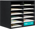 PAG Countertop Mail Sorter Organizer, Wooden Literature Organizer, Student by PAG