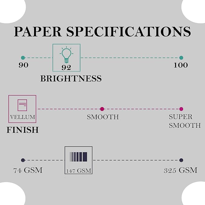 Print It - Vellum Bristol Colored Cardstock Cover Paper, 67 Lb, 8.5" X 11” - Image 3
