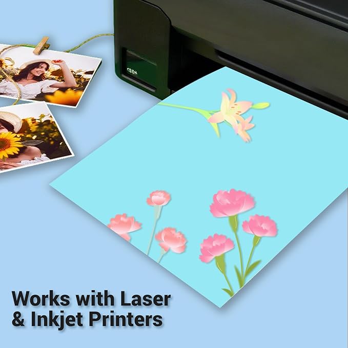 Cardstock 8.5 x 11, Thick Printer Paper 75 lb/200 gsm, 40 Sheets Card Stock Blue - Image 5