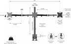 Rocelco 45" Height Adjustable Standing Desk Converter - Image 5