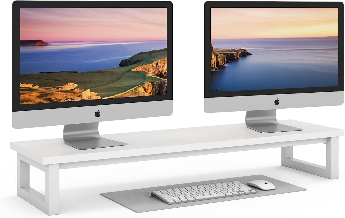 yaohuoo dual monitor stand riser, 39inch large monitor, main product view