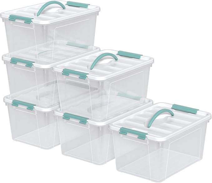 Loiycg 6 Pack Plastic Latching Box - Image 7