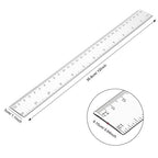 Eboot 50 Pack 12 Inch Rulers Bulk Clear Plastic Ruler Measuring Tool - Image 5
