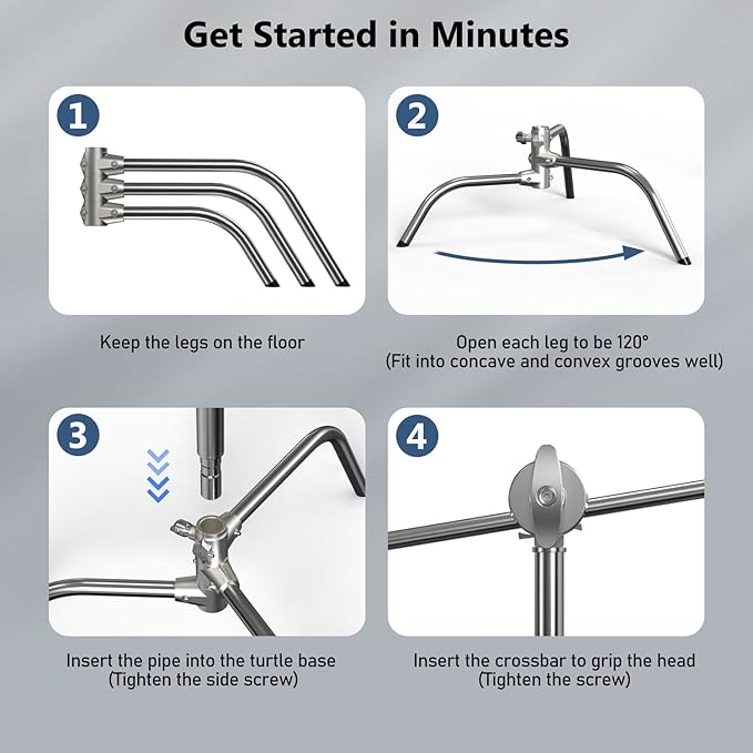 2 Pack Photography C Stand - Image 4