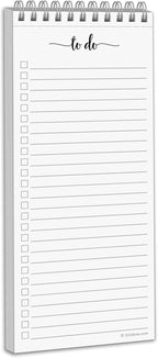 321Done Skinny to Do List Notepad, 3.7x8.5 Spiral by 321Done