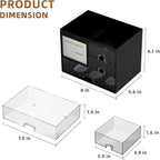 Marbrasse Desk Organizer with 3 Drawer, Desk Organizers and Accessories with 4 - Image 3
