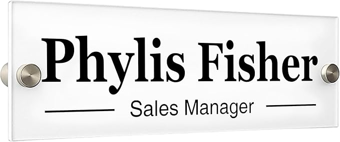 Personalized Office Wall Name Plate Sign Custom Door Name Plate Office Gifts by Unknown