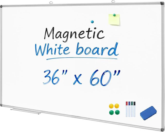 XIWODE Large 36x60 Inch Magnetic Dry Erase Whiteboard by XIWODE