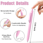 Piochoo Gel Pens, Quick Dry No Smudge, Smooth Writing Comfortable Grip Pen - Image 2