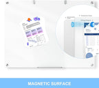 48 x 36 Inches Glass Whiteboard, Magnetic Glass Dry Erase Board - Image 5