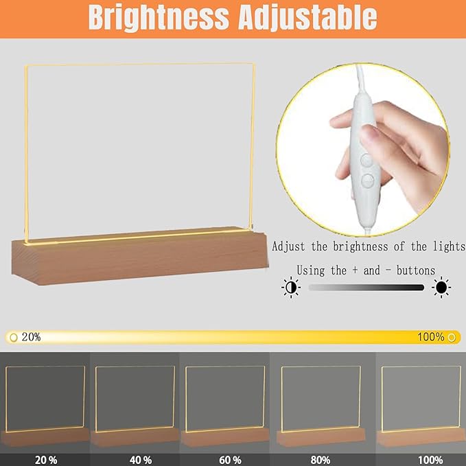 FRELWIM 13 x 9 Inch LED Drawing Writing Lumi Board - Image 5
