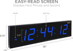 Ivation Oversized 36" Large Digital LED Clock | Big Digital Clock - Image 2